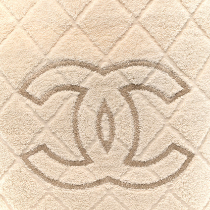 Chanel Terry Cotton CC Beach Tote Towel Set Ivory 9 of 11