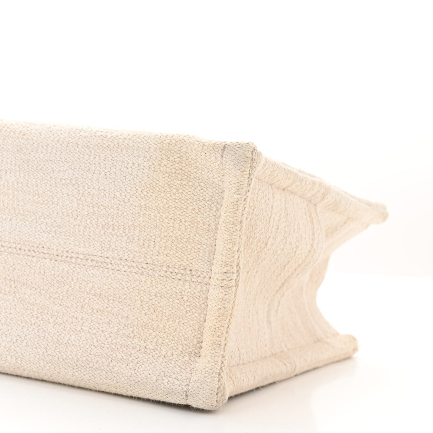 Canvas Small Cabas Thais Ecru Black