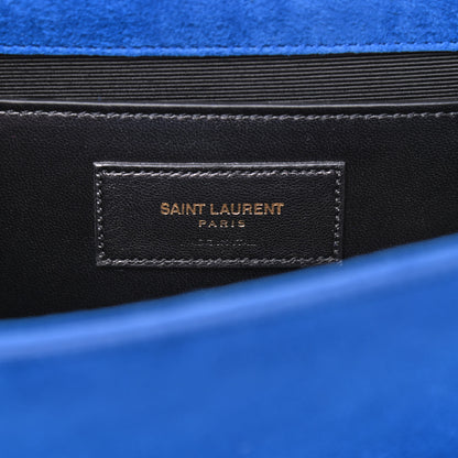 Saint Laurent Suede Medium Classic Monogram Kate Tassel Satchel Royal Blue 8 of 8