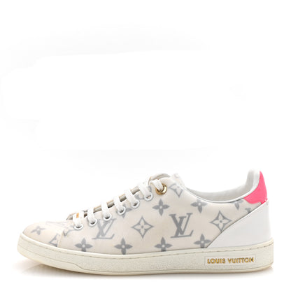Louis Vuitton Technical Fabric Calfskin Monogram Frontrow Sneakers 39 Pink 1 of 10