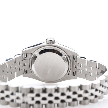 Rolex Stainless Steel 18K White Gold Diamond 26mm Oyster Perpetual Datejust Watch Silver 179174 5 of 5