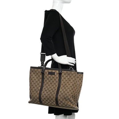 Gucci GG Monogram Large Joy Tote Bag Dark Brown 2 of 11