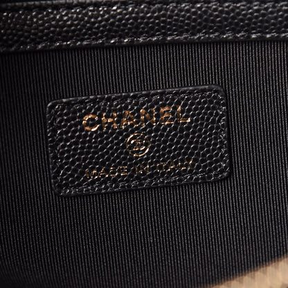 Chanel Caviar Quilted Large Cosmetic Case Black 6 of 11