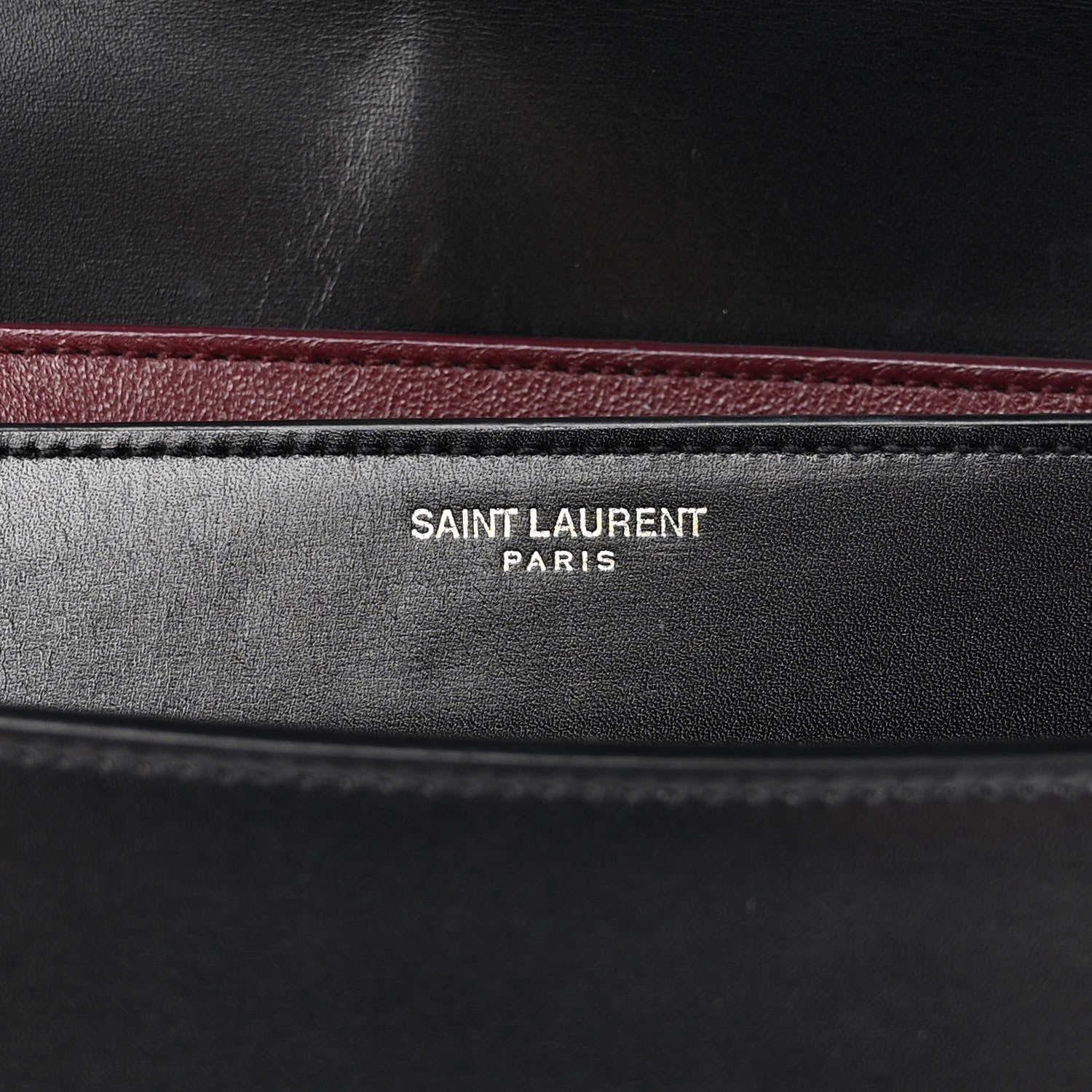 Saint Laurent Smooth Calfskin Monogram Cassandra Clasp Bag Black Rouge Legion 8 of 17
