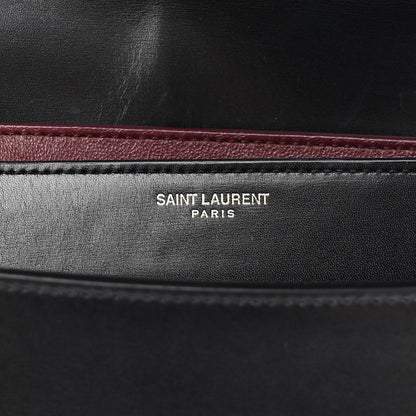 Saint Laurent Smooth Calfskin Monogram Cassandra Clasp Bag Black Rouge Legion 8 of 17