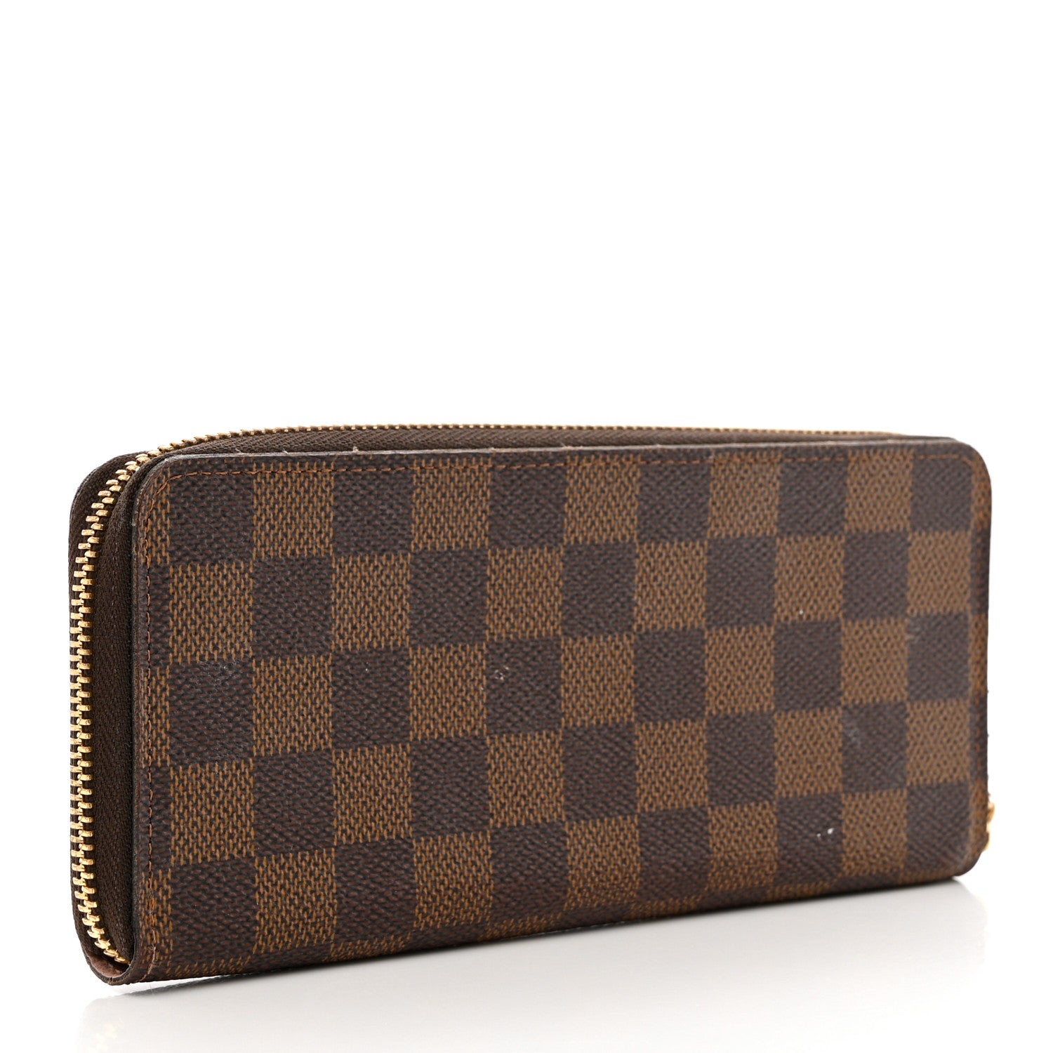 Louis Vuitton Damier Ebene Clemence Wallet Rose Ballerine 3 of 13