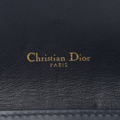 Christian Dior Oblique Saddle Chain Long Wallet Blue 8 of 14
