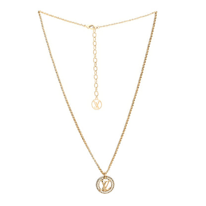 Louis Vuitton Metal Crystal Louise By Night Necklace 3 of 5