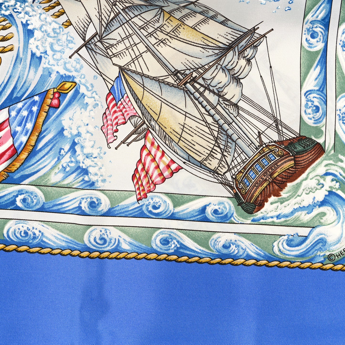 Silk Vive Le Vent Scarf 90 Bleu