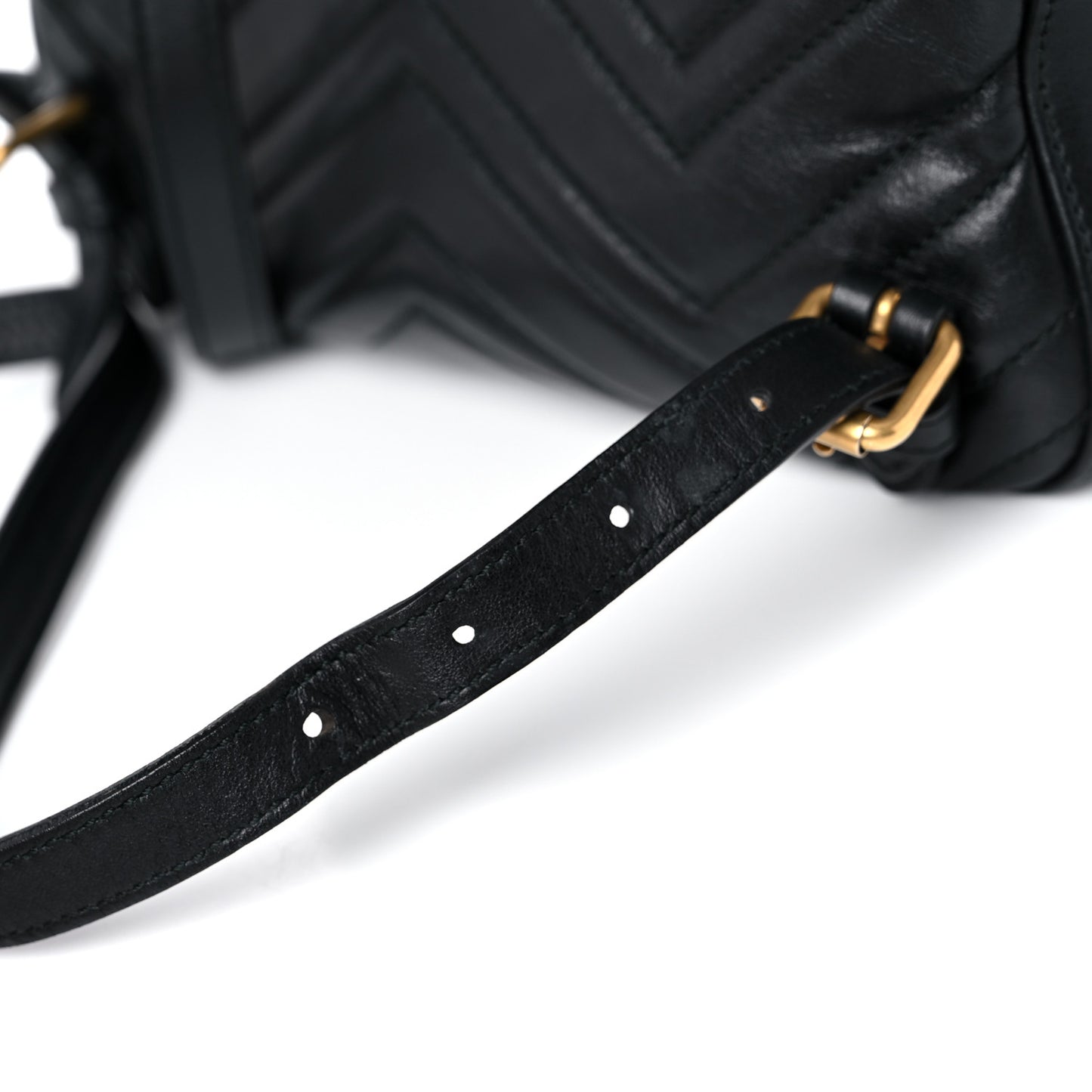 Calfskin Matelasse GG Marmont Dome Backpack Black