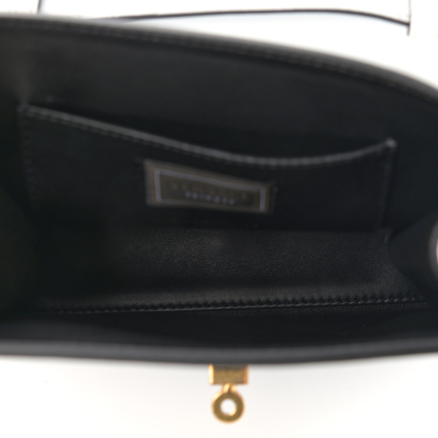 Versace Nappa Whipstitch Icon Western Small Flap White 5 of 12