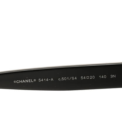 Chanel Acetate CC Butterfly Sunglasses 5414-A Black 5 of 7