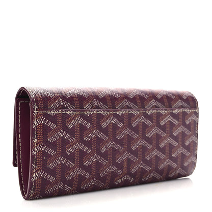 Goyard Goyardine Varenne Long Wallet Burgundy 3 of 7