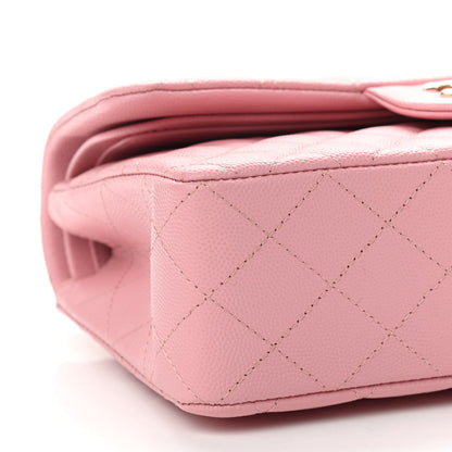 Chanel Caviar Quilted Small Double Flap Pink 8 of 9