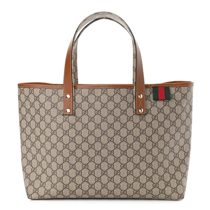 Gucci GG Plus Monogram Medium Signature Web Loop Tote Brown 1 of 10