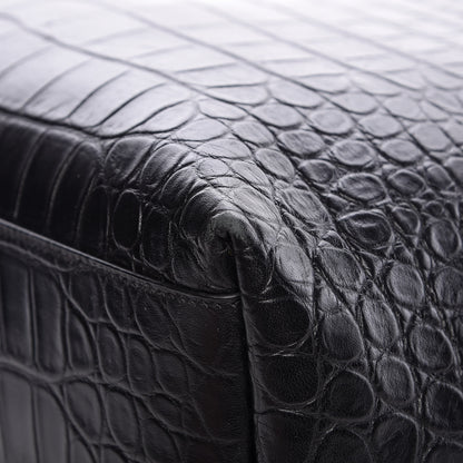 Saint Laurent Croc Calfskin Embossed Bold Shopper Tote Black 15 of 18
