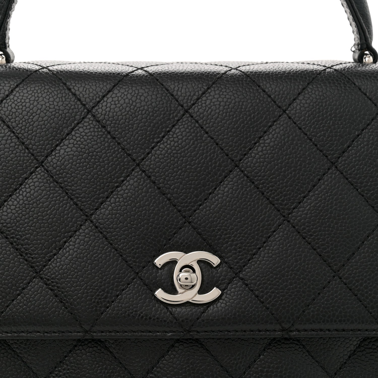 Chanel Caviar Quilted Jumbo Kelly Flap Black 8 of 11