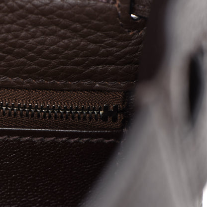 Hermes Taurillon Clemence Kelly Retourne 35 Chocolate 27 of 37