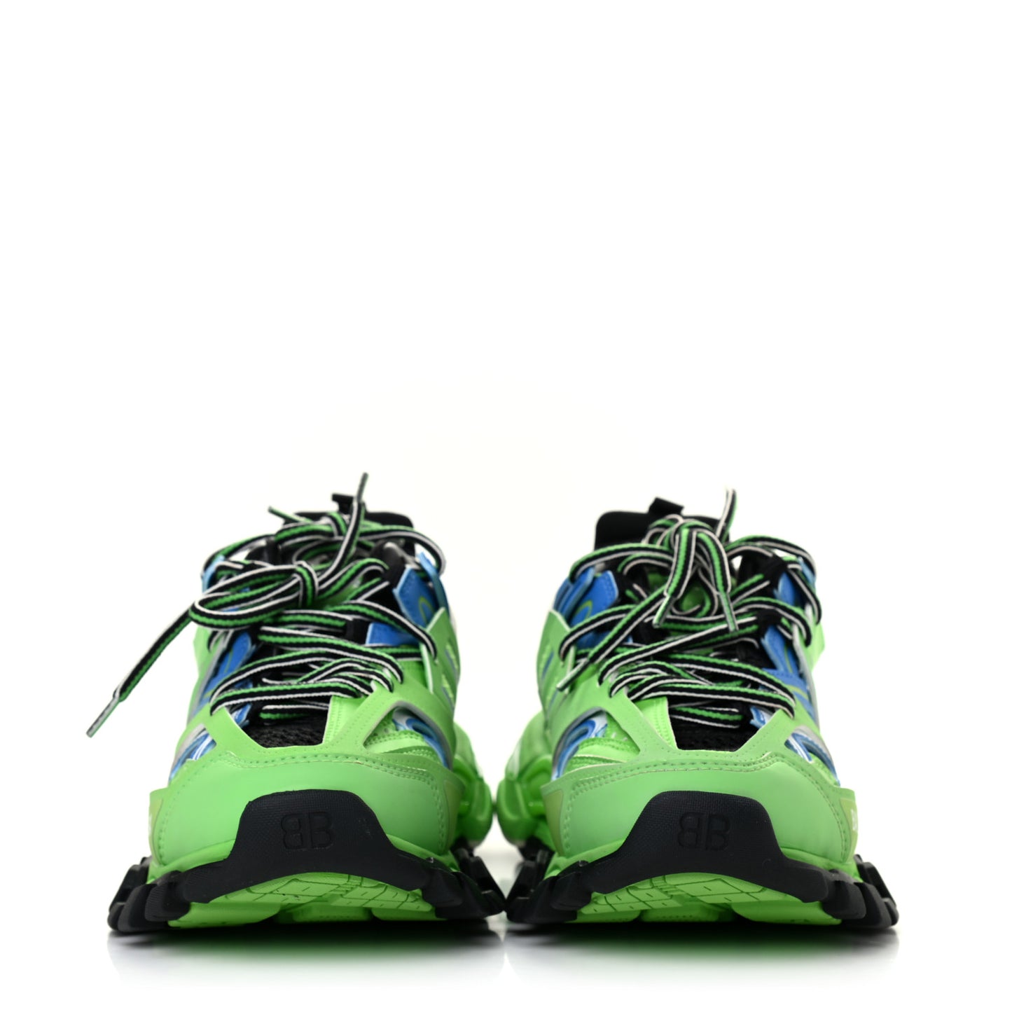 Mesh Nylon Metallic Fabric Womens Track Sneakers 36 Blue Green