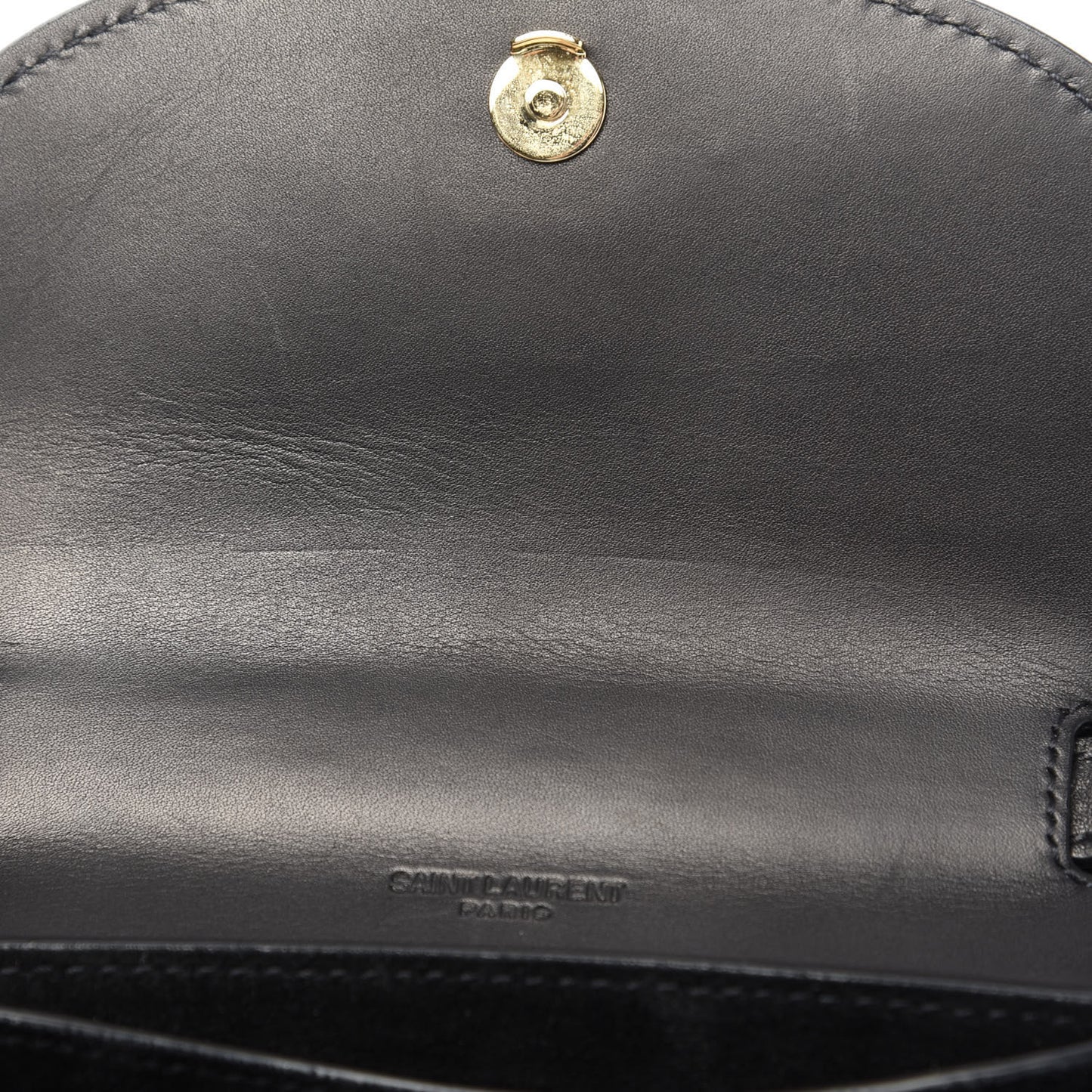 Smooth Calfskin Mini Classic Monogram Kaia Satchel Black
