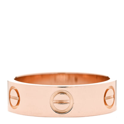Cartier 18K Pink Gold 5.5mm LOVE Ring 53 6.5 3 of 5