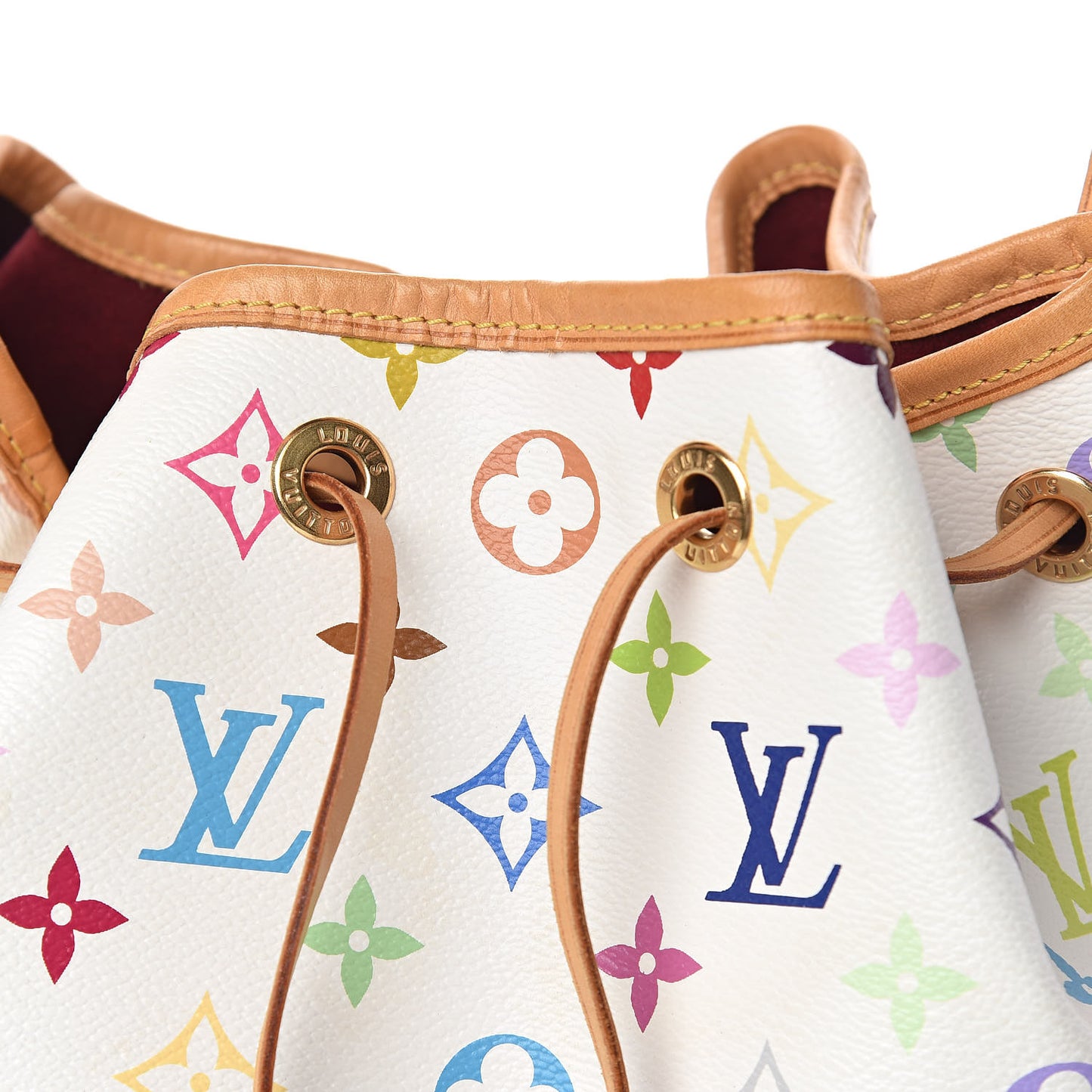 Monogram Multicolor Petit Noe White