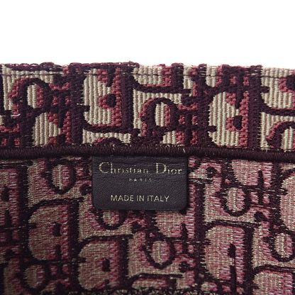 Christian Dior Oblique Medium Book Tote Burgundy Multicolor 6 of 10