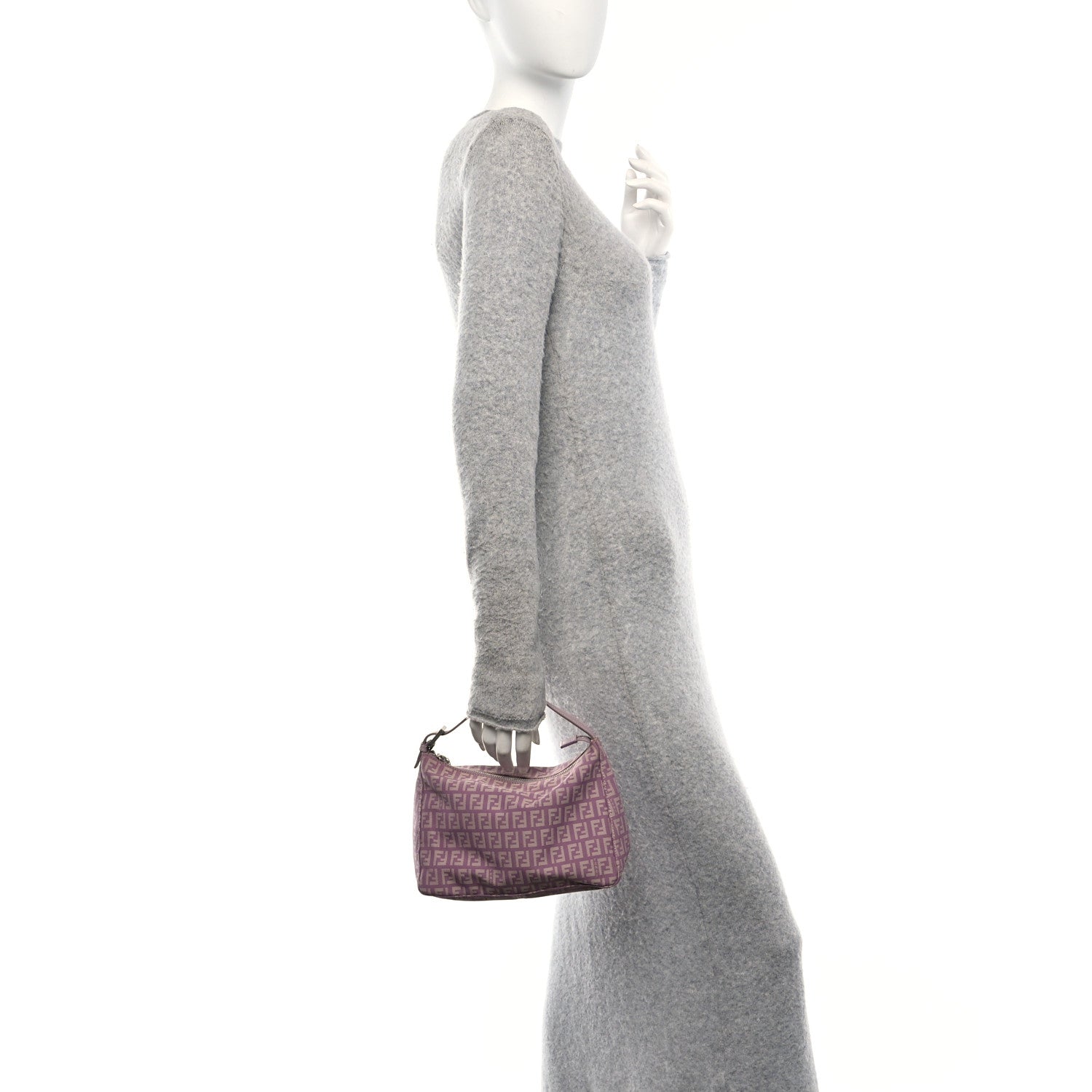 Fendi Zucchino Cuoio Hobo Lilla 2 of 10