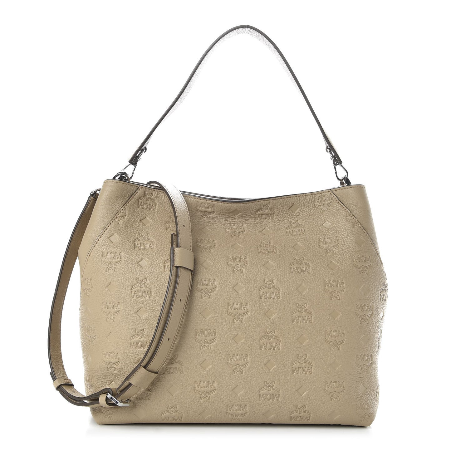 Calfskin Ottomar Monogram Medium Klara Hobo New Beige