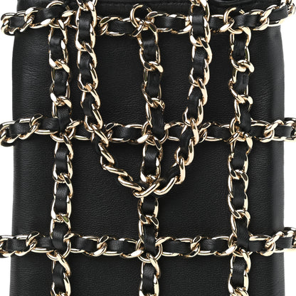 Chanel Lambskin Tech Me Out Clutch With Chain Black 9 of 13