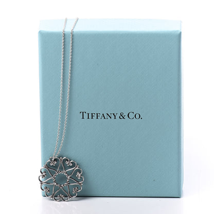 Tiffany Sterling Silver Paloma Picasso Hearts Medallion Pendant Necklace 7 of 7