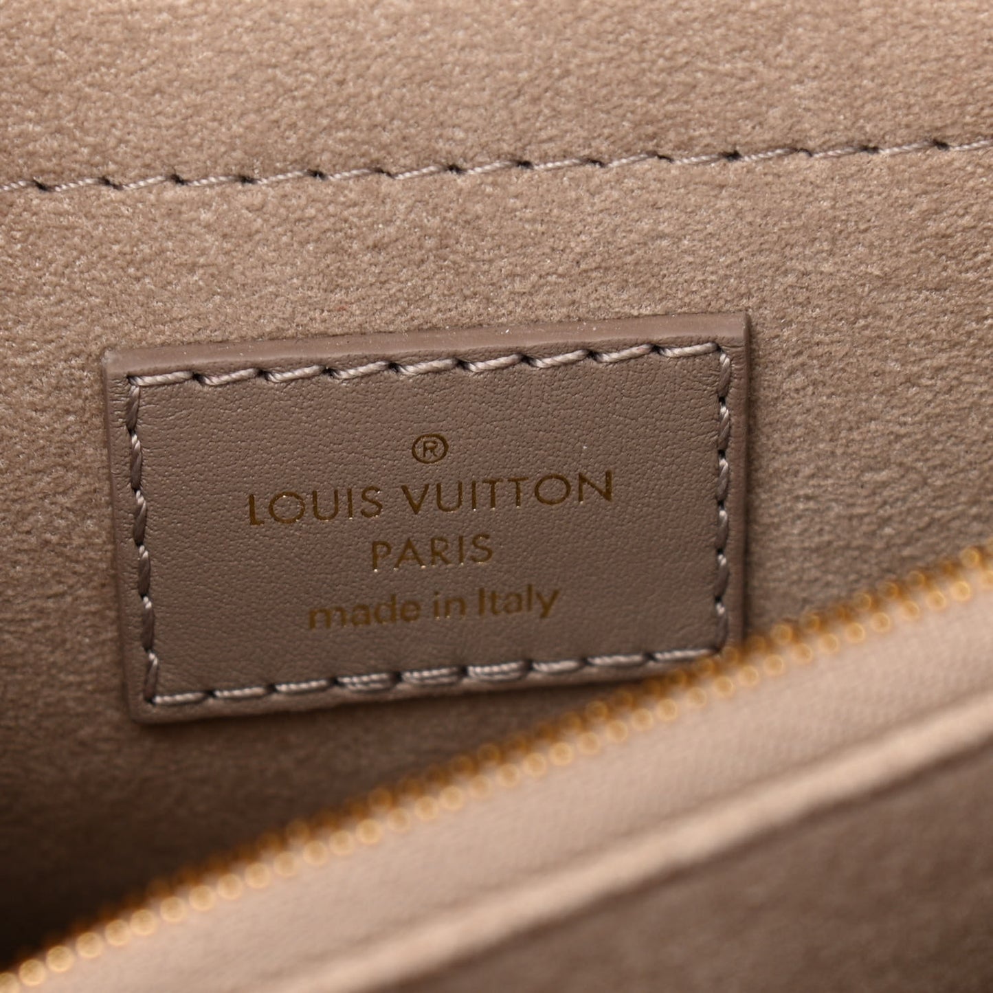 Calfskin LV New Wave Chain Bag Taupe