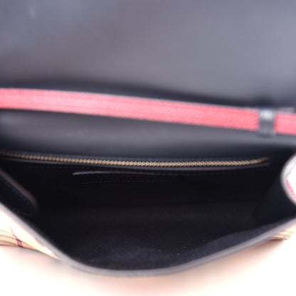 Burberry Haymarket Check Small Loxley Crossbody Bright Toffee 5 of 10