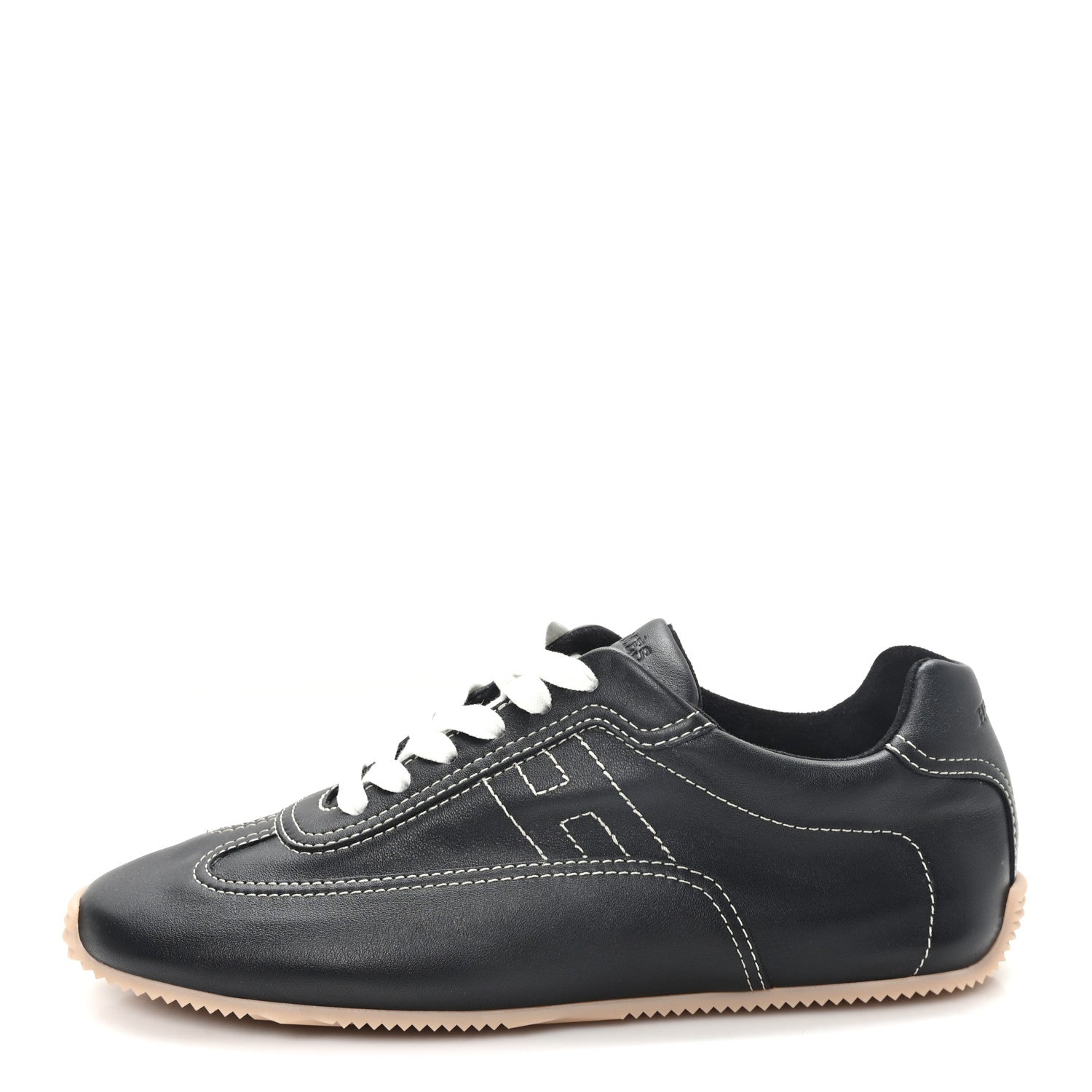 Hermes Calfskin Master Sneakers 38.5 Black 1 of 9