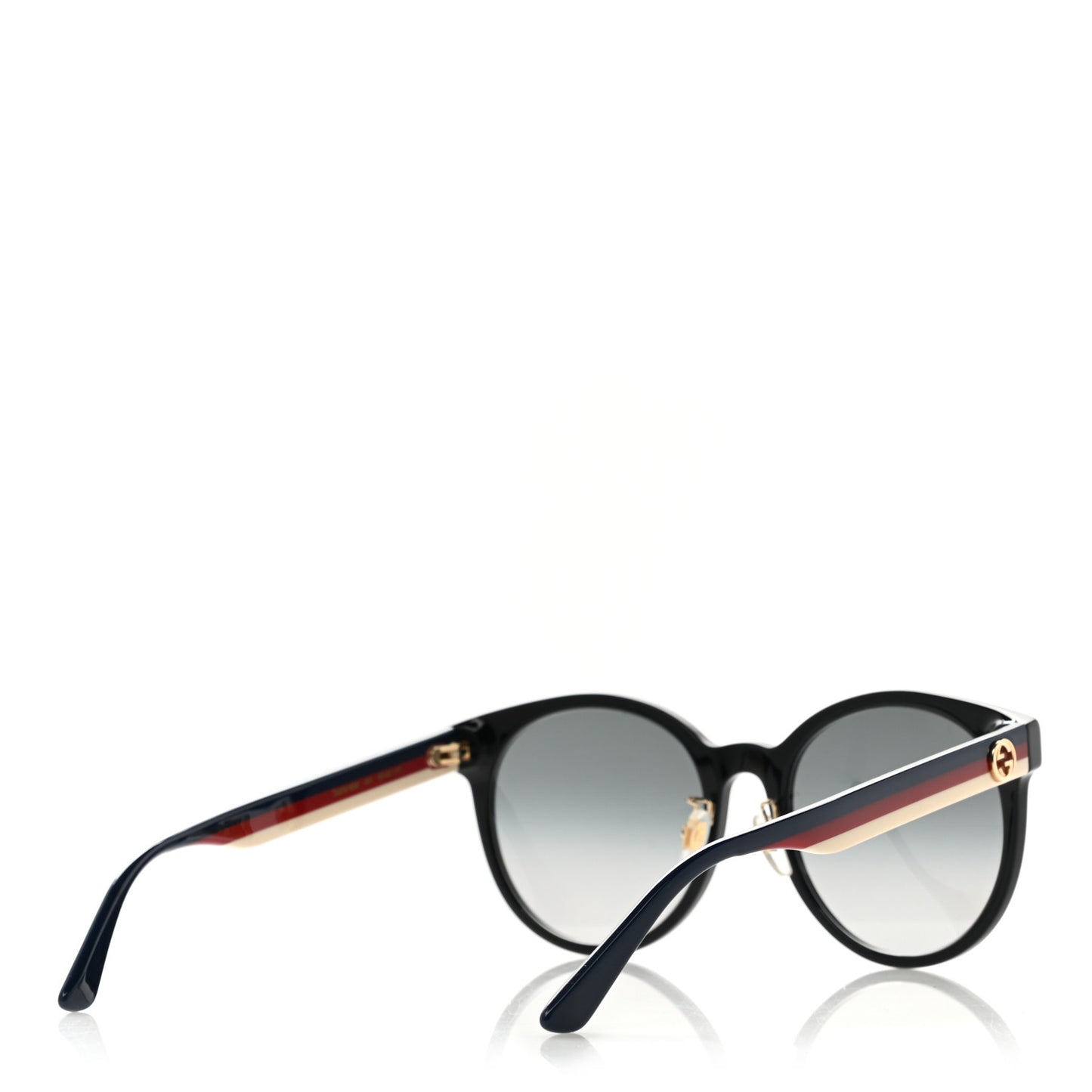 Acetate GG Web Round Eye Sunglasses GG0854SK Black