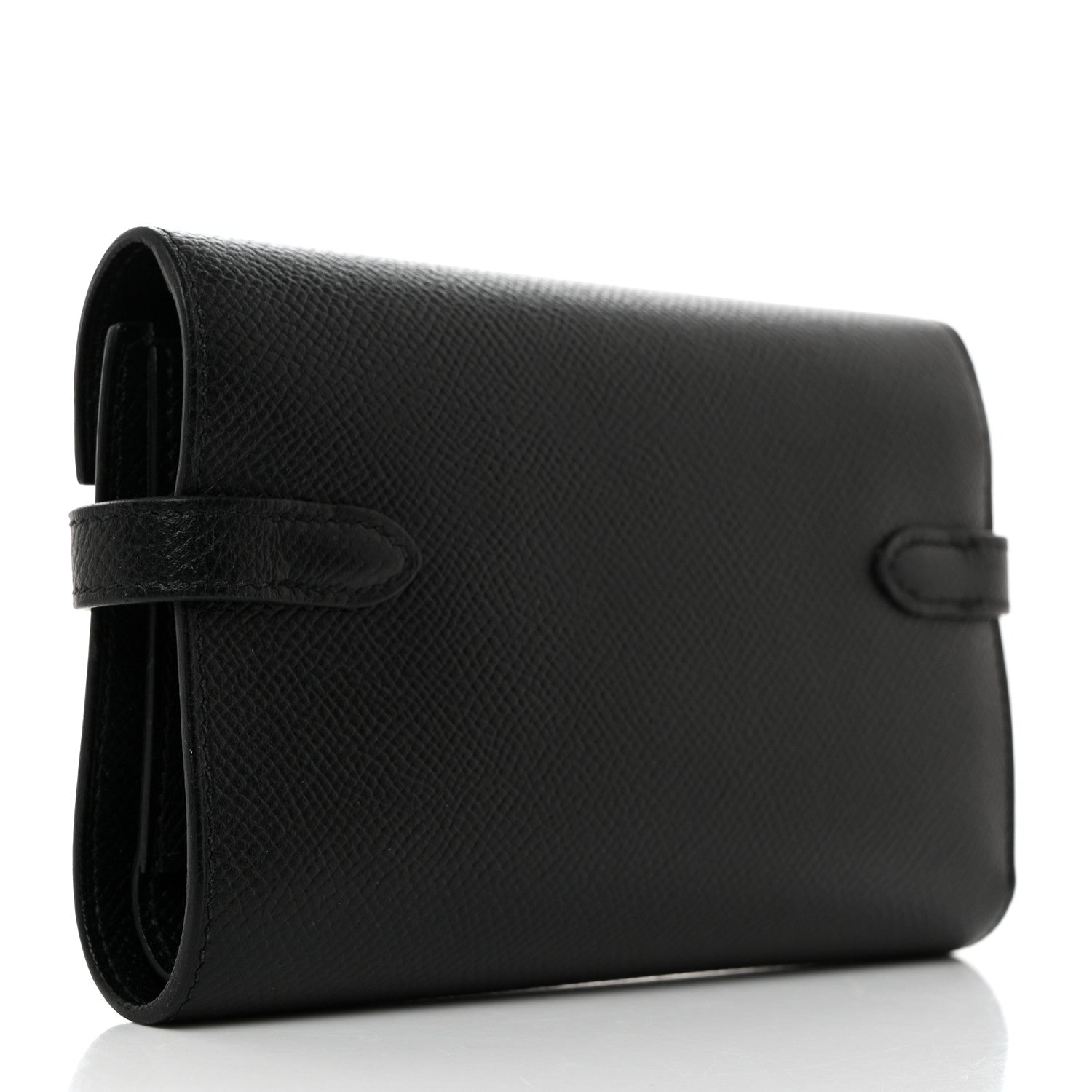 Hermes Epsom Medium Kelly Wallet Black 3 of 9
