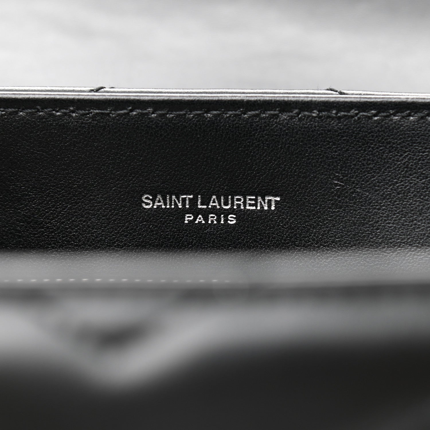 Saint Laurent Calfskin Y Quilted Monogram Medium Loulou Chain Satchel Black 6 of 11