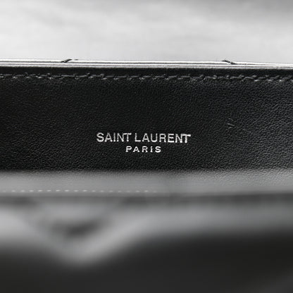 Saint Laurent Calfskin Y Quilted Monogram Medium Loulou Chain Satchel Black 6 of 11