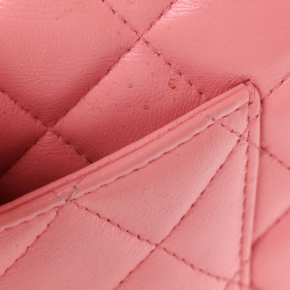 Chanel Lambskin Quilted Mini Rectangular Flap Pink 11 of 11