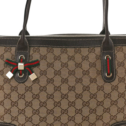 Gucci Monogram Medium Princy Tote Dark Brown 8 of 11