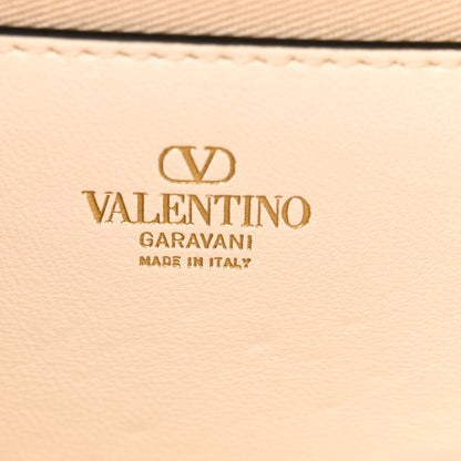 Valentino Garavani Raffia Beaded Crystal Embroidered Vlogo Small Loco Shoulder Bag Natural Orange 6 of 12