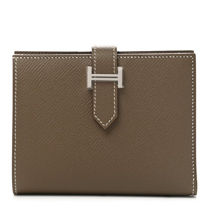 Hermes Epsom Bearn Compact Wallet Etoupe 1 of 8