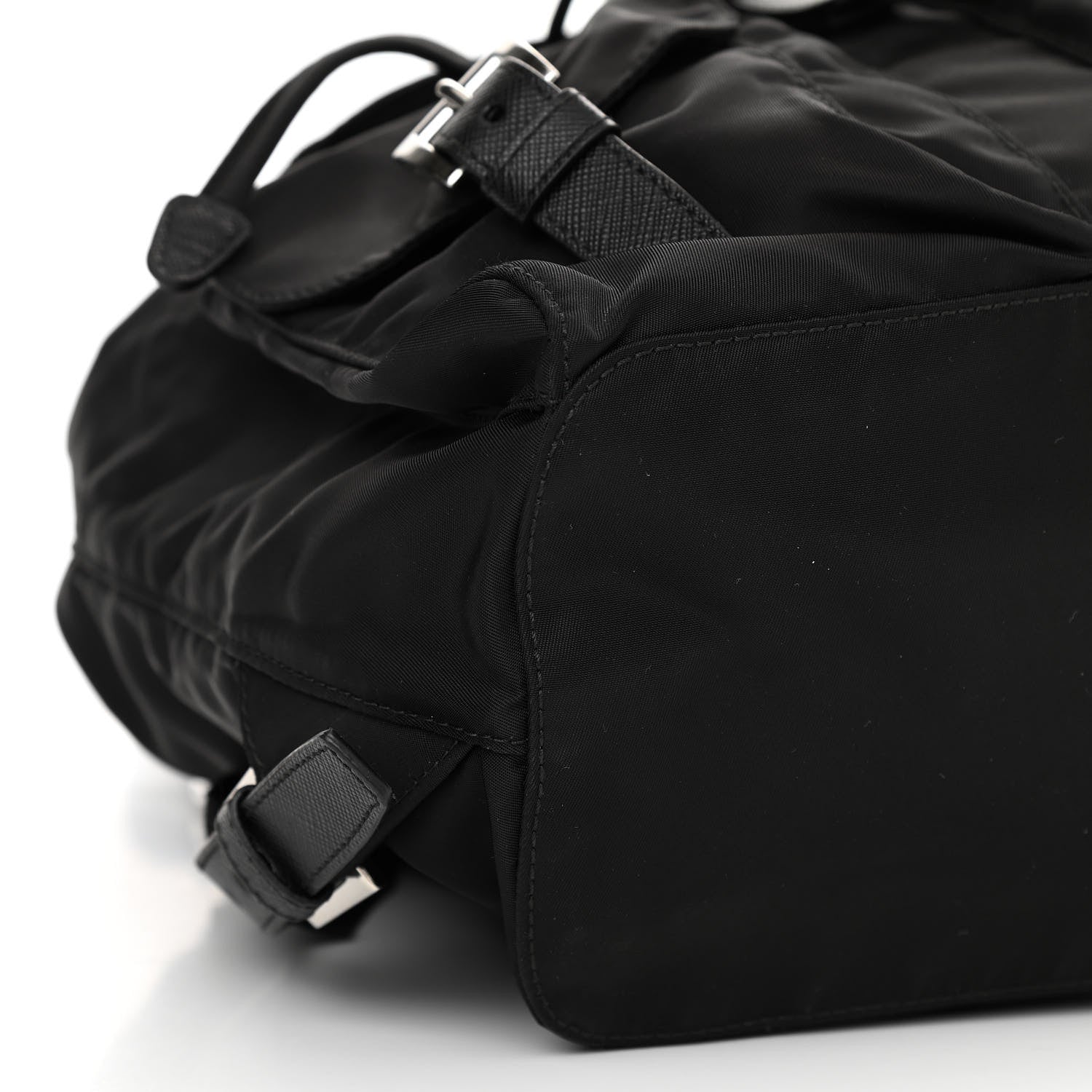 Prada Tessuto Nylon Saffiano Small Backpack Black 8 of 9
