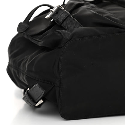 Prada Tessuto Nylon Saffiano Small Backpack Black 8 of 9