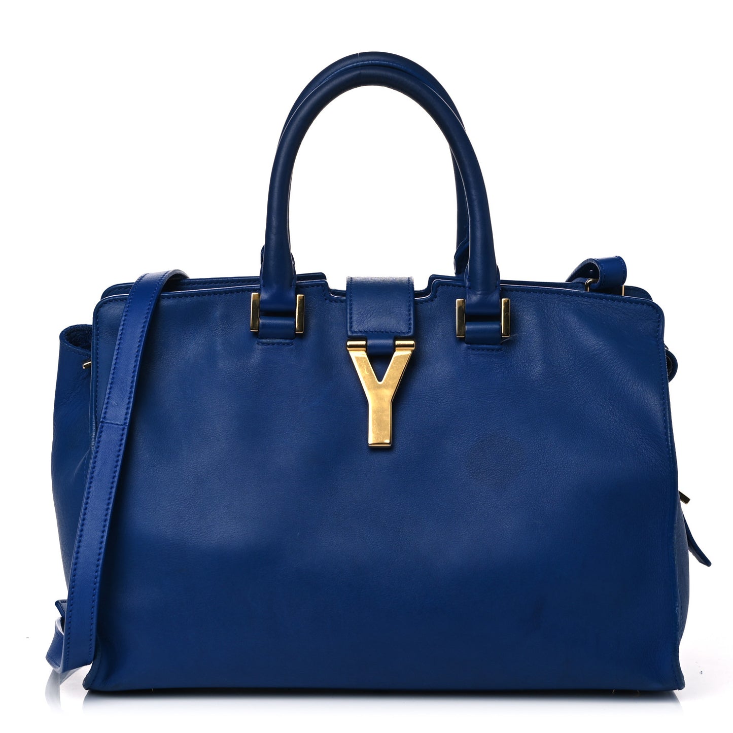Calfskin Small Classic Y Cabas Royal Blue