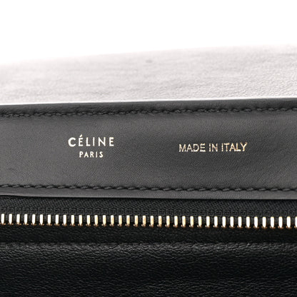Celine Pony Hair Smooth Calfskin Tri-Color Medium Trapeze Blue Taupe Black 6 of 10