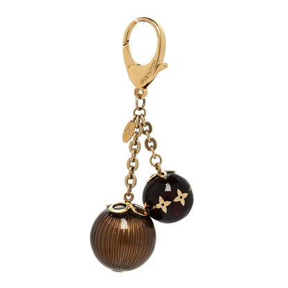 Louis Vuitton Monogram Ball Charm Key Chain Brown 1 of 4