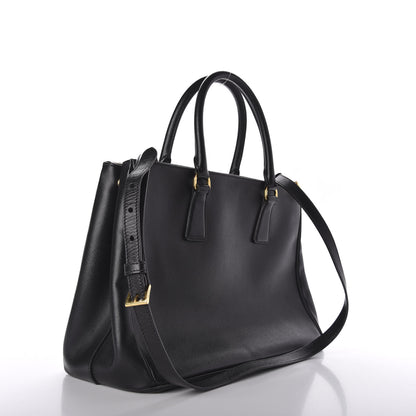 Prada Saffiano Medium Galleria Double Zip Tote Black 4 of 10