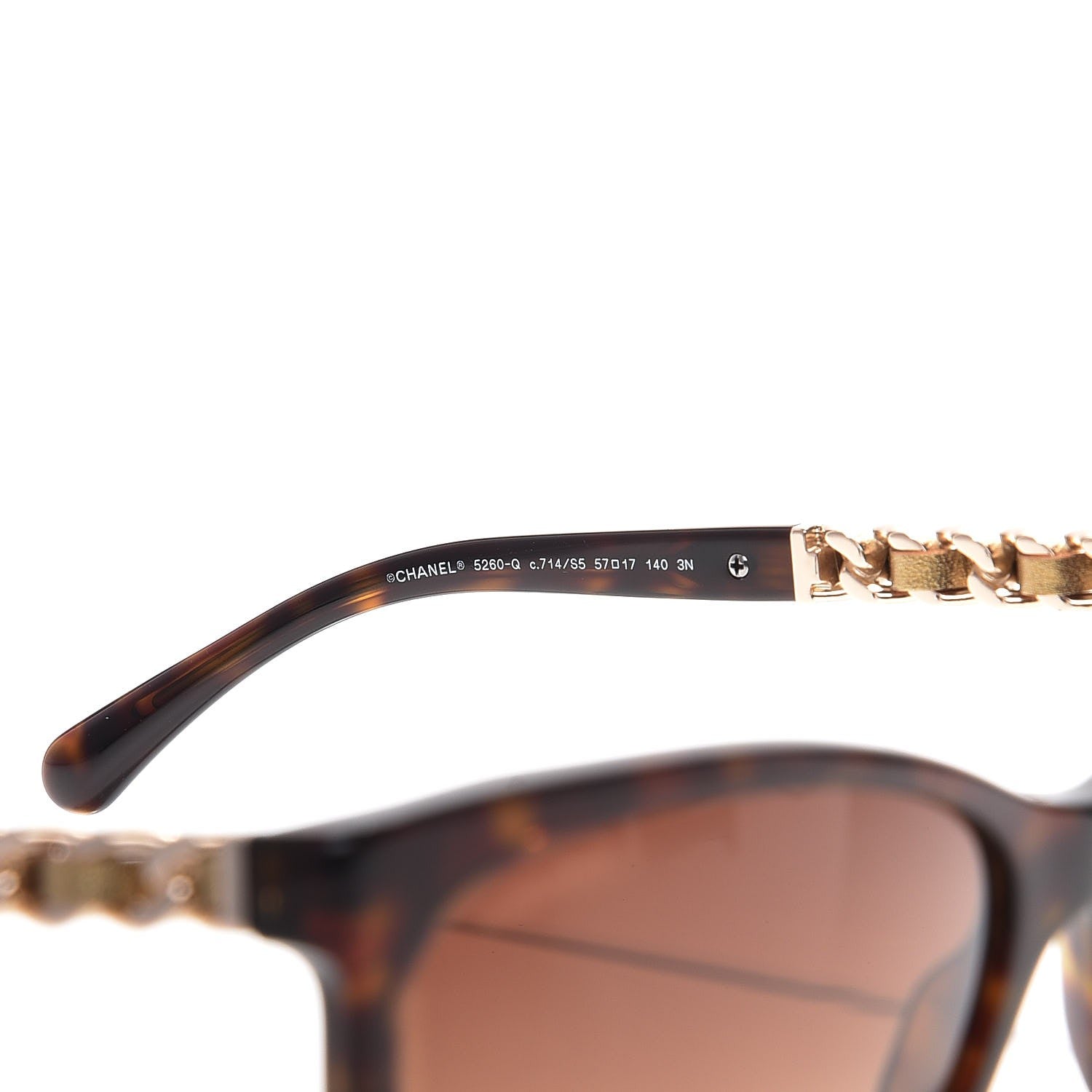 Chanel Butterfly Chain Sunglasses 5260Q Tortoise 6 of 7