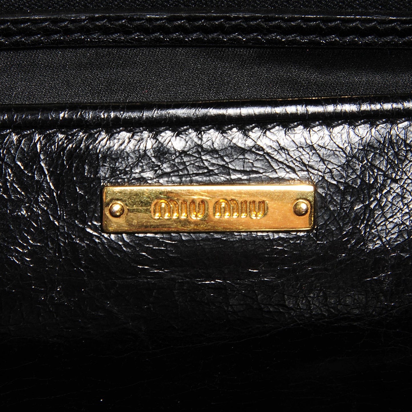 Vitello Shine Zip Tote Nero Black